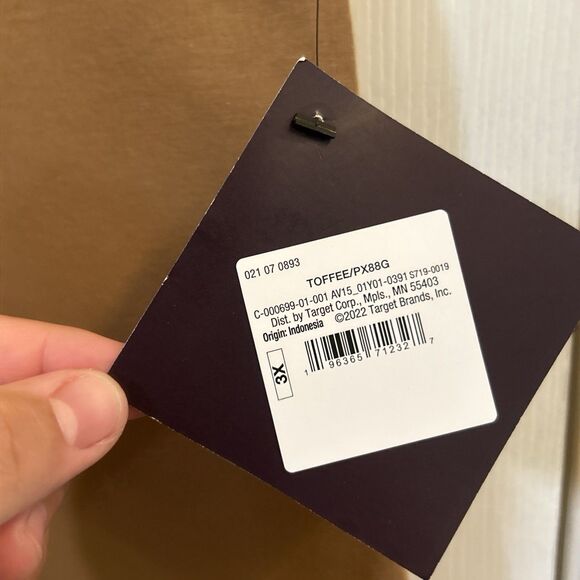 NWT Ava & Viv 3X Brown Bike Shorts Plus Size High Rise Stretch Lounge Soft - Picture 5 of 16